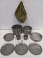 ALUMINUM CAMPING COOKWARE: INCLUDES 2 POTS, 2 CUPS, 2 PANS, 3 PLATES, AND STORAGE BAG image number 1