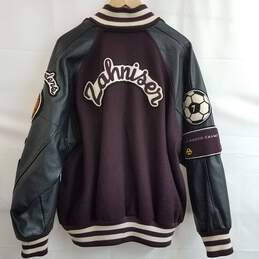 Islanders Captain Letterman Varsity Sports Jacket Maroon/Burgundy Size XL alternative image