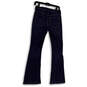 Womens Blue Denim Medium Wash Pocket Stretch Flared Leg Jeans Size 6 image number 2