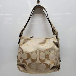 Coach Women's Gold Tote Shoulder Bag Handbag