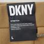 DKNY Stretch Tapered Leg Brown Pants Size L image number 4
