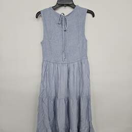Blue Tiered Sleeveless Dress alternative image