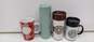 Bundle of 4 Assorted Starbucks Cups In Various Shapes & Sizes 3 w/ Lids image number 2