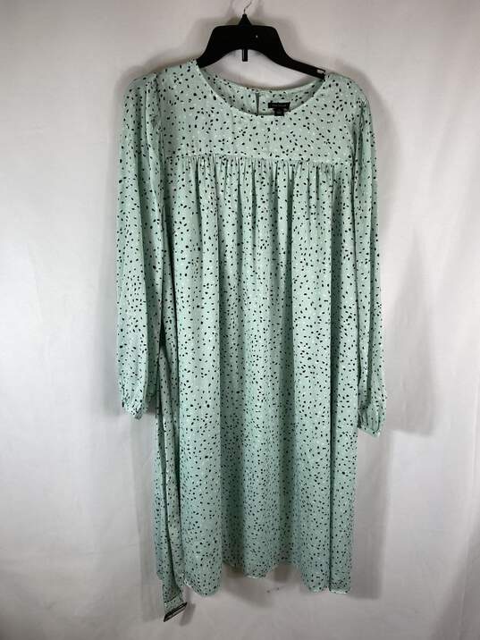 Ann Taylor Green Long Sleeve Maxi Dress XL image number 1