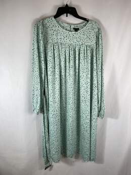 Ann Taylor Green Long Sleeve Maxi Dress XL