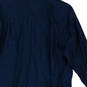 Mens Navy Blue Long Sleeve Spread Collar Button-Up Shirt Size 16-1/2(32/33) image number 4