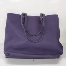 Michael Kors Large Purple Saffiano Leather Tote Handbag alternative image