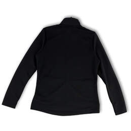 NWT Womens Black Textured Long Sleeve Mock Neck Golf Full-Zip Jacket Size L alternative image