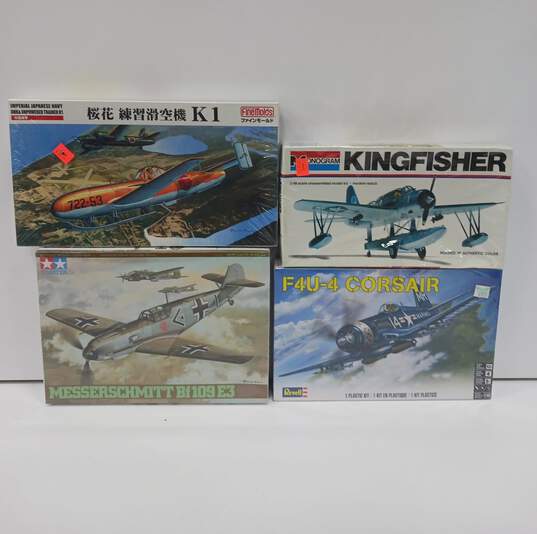 Bundle of 4 Assorted Military Airplane Model Kits NIB image number 1