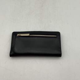 Kate Spade NY Womens Black Leather Card Holder Snap Bifold Wallet alternative image