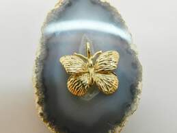 Ethereal 10K Yellow Gold Butterfly Pendant Charm 2.3g