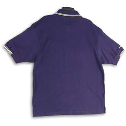 NWT Mens Blue Spread Collar Short Sleeve Polo Shirt Size Large alternative image