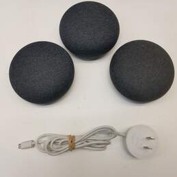 Lot of 3 Google Home Mini Smart Speakers