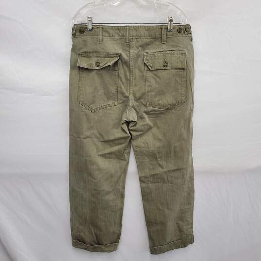 Filson MN's 100% Cotton Green Denim Trousers Size 30 X 27 image number 2