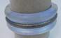 Alexis Bittar Textured Gunmetal Accent Light Blue Grey Lucite Hinged Statement Bangle Bracelet 77.9g image number 3
