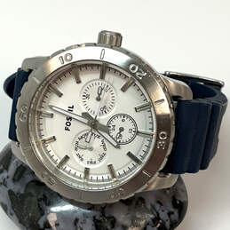 Designer Fossil BQ-1623 Silver-Tone Stainless Steel Round Analog Wristwatch
