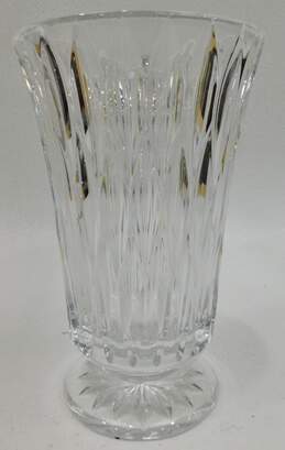 Block Crystal Hand Crafted Vase Made in Poland w/ Pair of Candle Holders alternative image