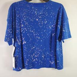 Wear By Erin Andrews Women Blue Graphic Shirt L