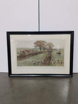 'The South Berks Hunt' Framed & Signed Cecil Aldin Painting Print