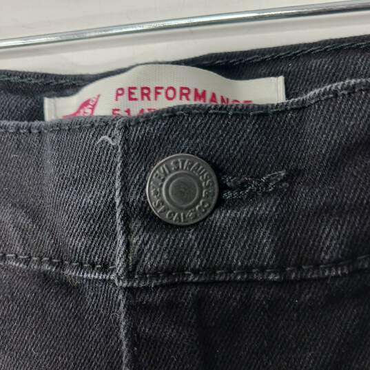 Levi's 514 Black Straight Jeans Men's Size 29x31 image number 4