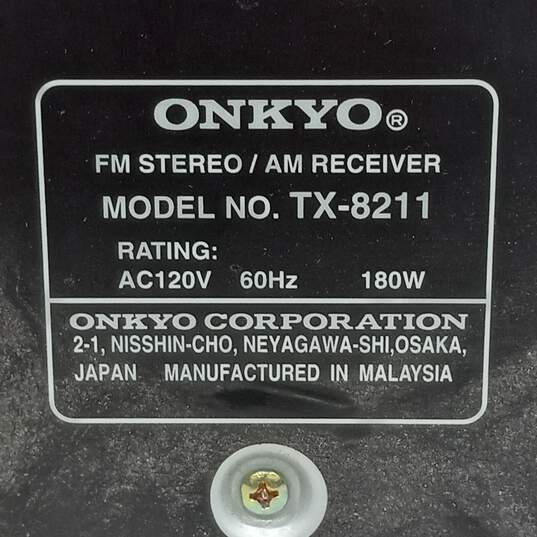 Black Onkyo FM Stereo/AM Receiver TX-8211 image number 6