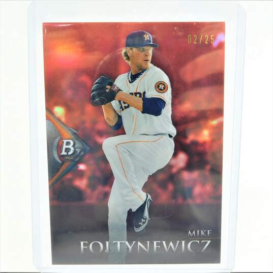 2014 Mike Foltynewicz Bowman Chrome Prospects Rookie Cards Red /25 Gold /50 Houston Astros image number 2
