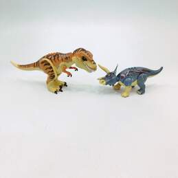 LEGO Jurassic World Triceratops & Tyrannosaurus Rex Figures Only 2 Count Lot