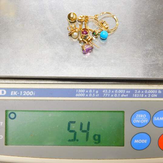 5.4g 14K Gold Scrap and Stones image number 1