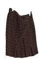 Womens Brown Acrylic Diamond Flat Front Mini Skirt Size 6 image number 3