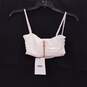NWT Womens White Cowl Neck Sleeveless Back Zip Crop Top Size X-Small image number 2
