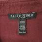 Eileen Fisher WM's Burgundy Maroon Snap Button Textured Jacket Size P/M image number 3