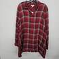 Red Plaid Long Sleeve Buttoned Shirt image number 1