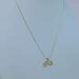 14K Yellow Gold Trolley Street Car Pendant Necklace 1.8g image number 2