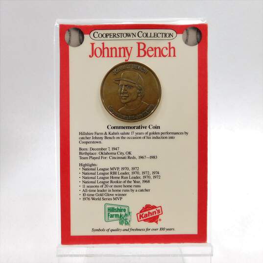 1989 HOF Johnny Bench/Carl Yastrzemski Cooperstown Collection Sealed Coins image number 3