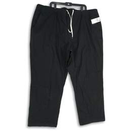 NWT Polo Ralph Lauren Mens Black Flat Front Slash Pocket Cropped Pants Size 5XB