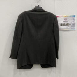 Authentic Mens Gray Long Sleeve Notch Lapel Two-Button Blazer Size 42 C alternative image