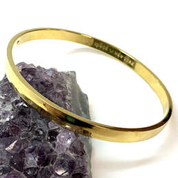 Designer Kate Spade Gold-Tone Round Idiom Fashionable Bangle Bracelet