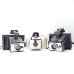 Lot of 3 Assorted Vintage Polaroid Cameras