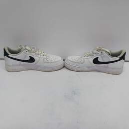 Nike Men's Air Force 1 White/Black Shoes CT2302-100 Size 9 alternative image