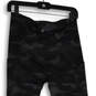 Womens Black Camouflage Elastic Waist High Rise Compression Leggings Size M/T image number 3