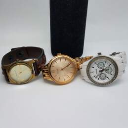 Women's Fossil Vintage & Chronograph Stainless Steel Watch Collection alternative image