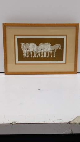 Zebra Herd Fine Art by Martin S. Friedman Framed Print