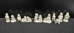 Bundle of 10 Assorted Dept. 56 Snow Baby Ceramic Figurines