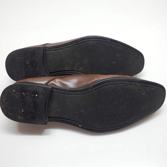 Aldo Men's Brown Oxford Dress Shoes Size 10.5 image number 6