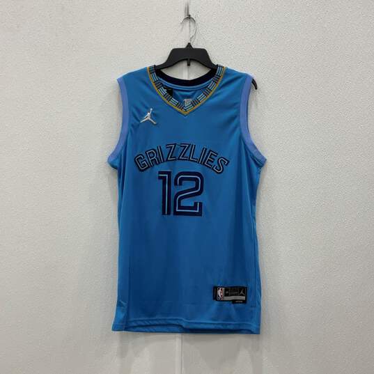 NWT Nike Mens Blue Memphis Grizzlies Ja Morant 12 Swingman Basketball Jersey 48 image number 1