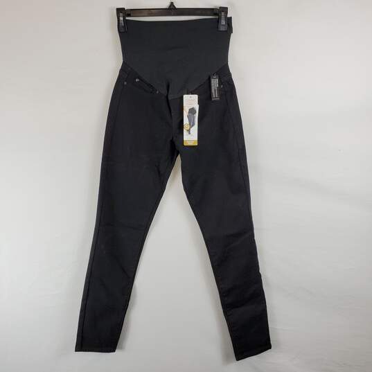 Levi Strauss Women Black Maternity Jeans XS NWT image number 1