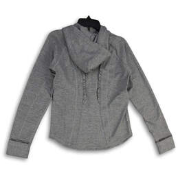 NWT Womens Gray Long Sleeve Hooded Full-Zip Activewear Jacket Size Large alternative image