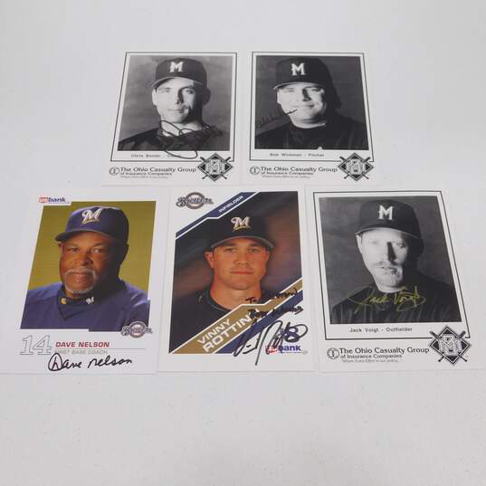 5 Milwaukee Brewers Autographed Photos image number 6
