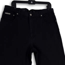 NWT Mens Black Denim Dark Wash Easy Fit Tapered Leg Jeans Size 36x32