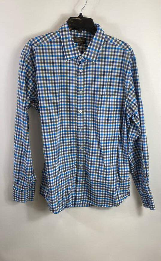 Rodd & Gunn Men Blue Plaid Button Up Shirt XL image number 1